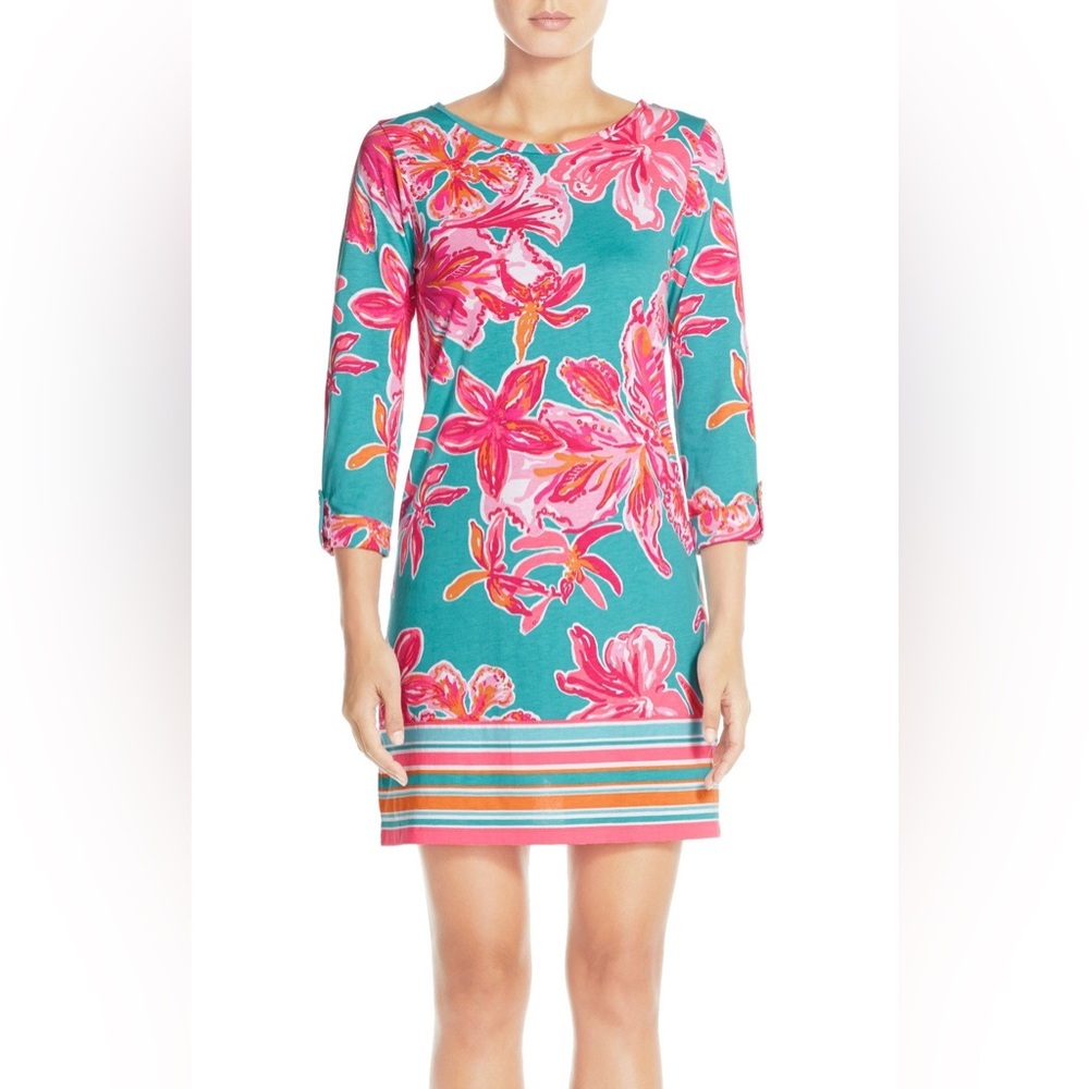 EUC Lilly Pulitzer® 'Linden' Print Pima Cotton Shift Dress, size M